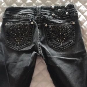 Miss me black washed jeans size 25